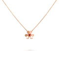 قلادة فريفول، موديل مصغر ذهب وردي 18 قيراط، ياقوت