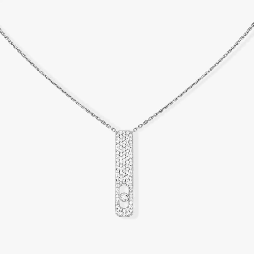 MY FIRST DIAMOND PAVE قلادة الماس ذهب أبيض