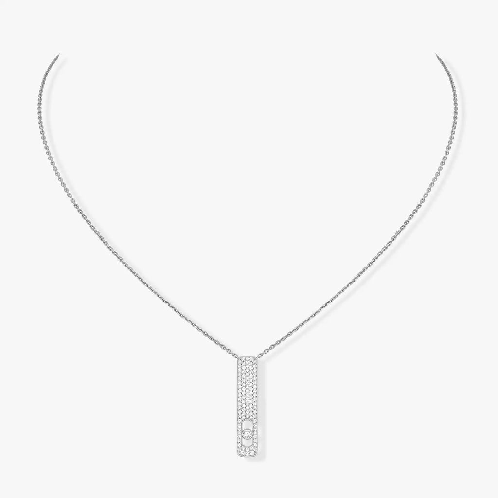 MY FIRST DIAMOND PAVE قلادة الماس ذهب أبيض