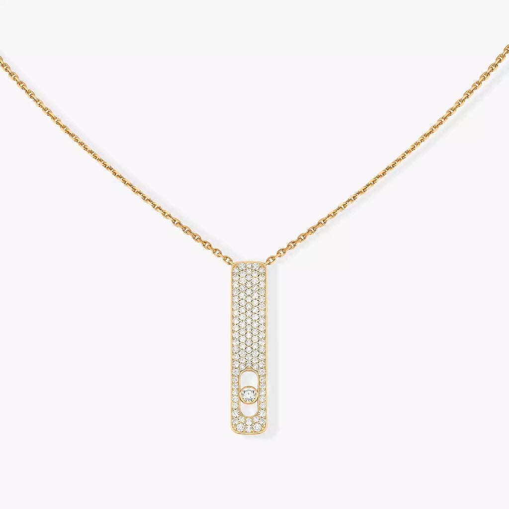 MY FIRST DIAMOND PAVÉ قلادة الماس ذهب أصفر