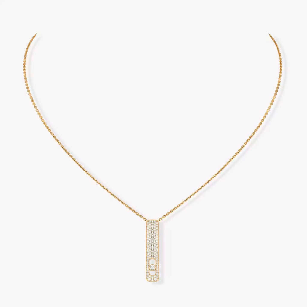 MY FIRST DIAMOND PAVÉ قلادة الماس ذهب أصفر