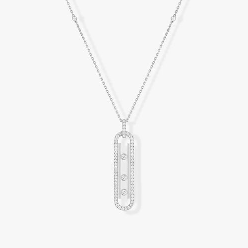 COLLIER MOVE 10TH PM قلادة الماس ذهب أبيض