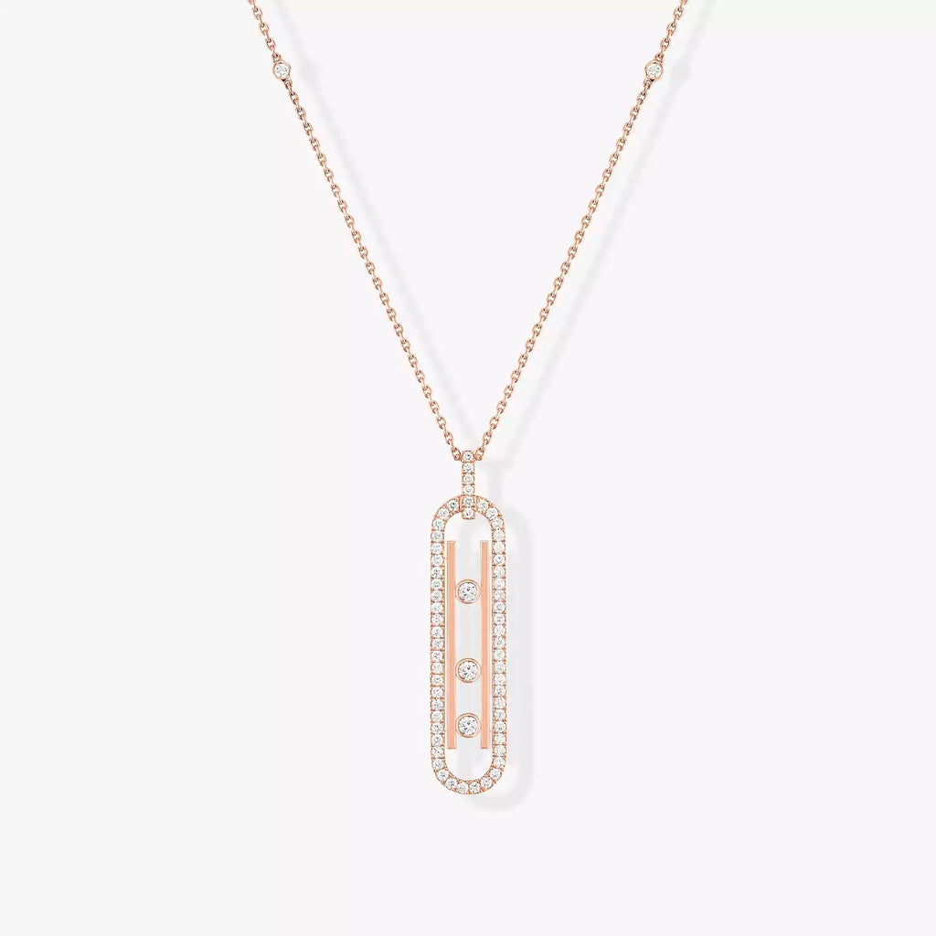 COLLIER MOVE 10TH PM قلادة الماس ذهب أصفر