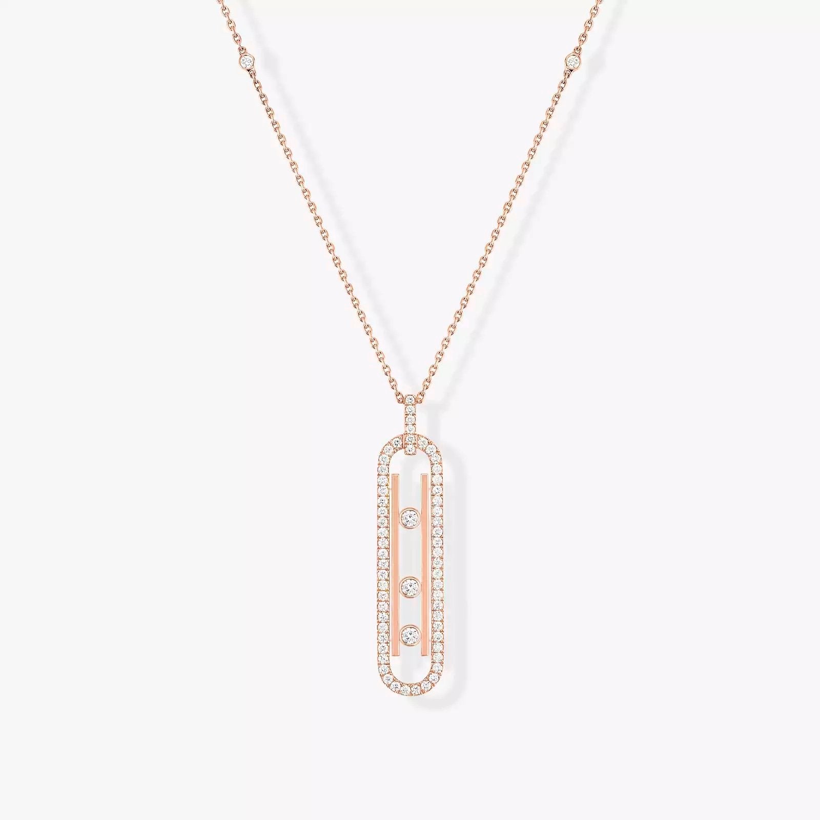 COLLIER MOVE 10TH PM قلادة الماس ذهب أصفر