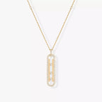 COLLIER MOVE 10TH PM قلادة الماس ذهب أصفر