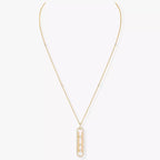 COLLIER MOVE 10TH PM قلادة الماس ذهب أصفر