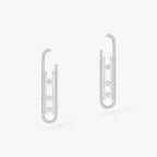 BOUCLES D'OREILLES MOVE 10TH PM الأقراط الماس ذهب أصفر