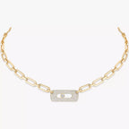MY MOVE NECKLACE قلادة الماس ذهب أبيض