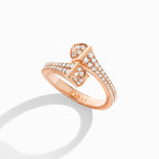 Cleo Full Diamond Slim Ring Rose Gold