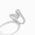 Cleo Full Diamond Slim Ring White Gold