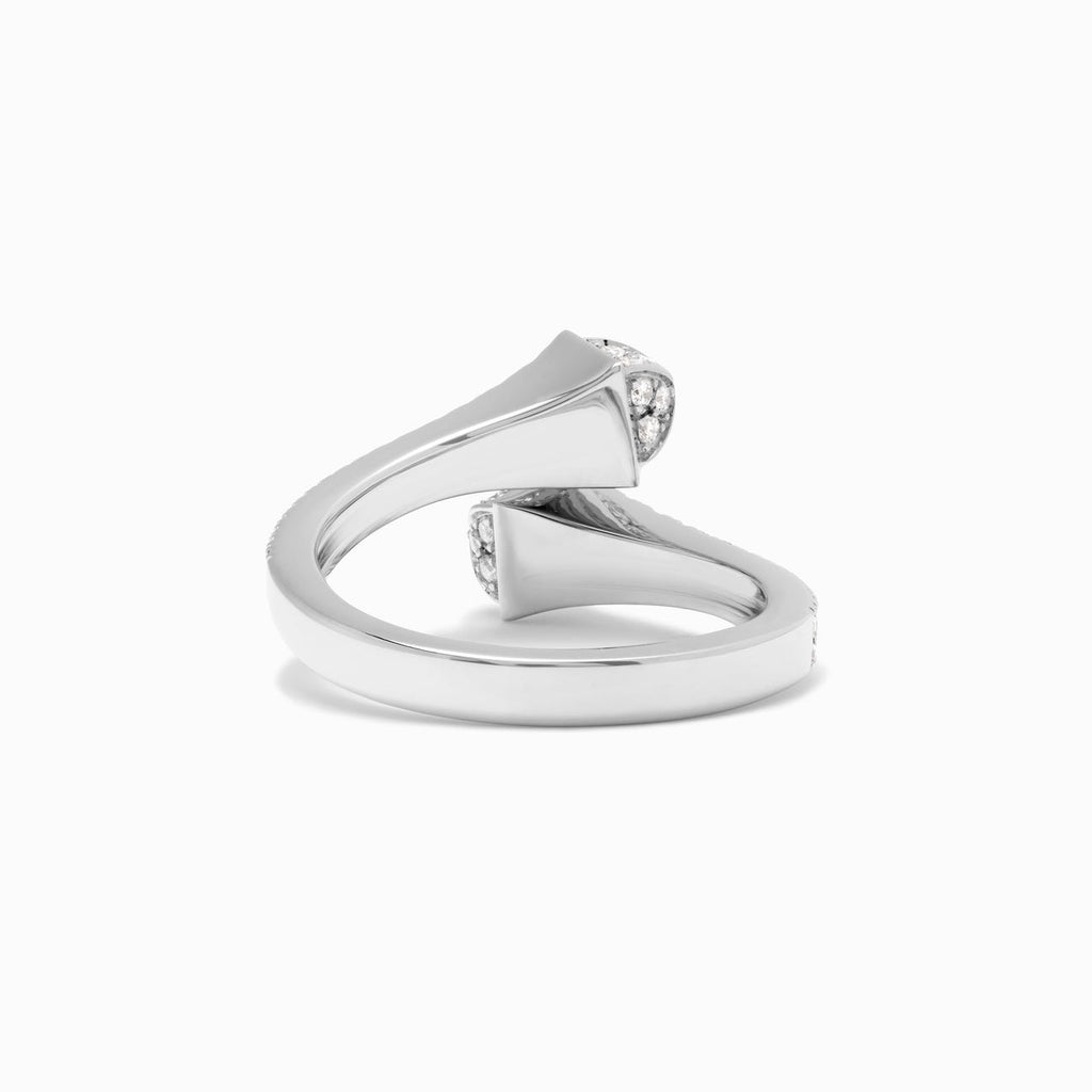 Cleo Full Diamond Slim Ring White Gold