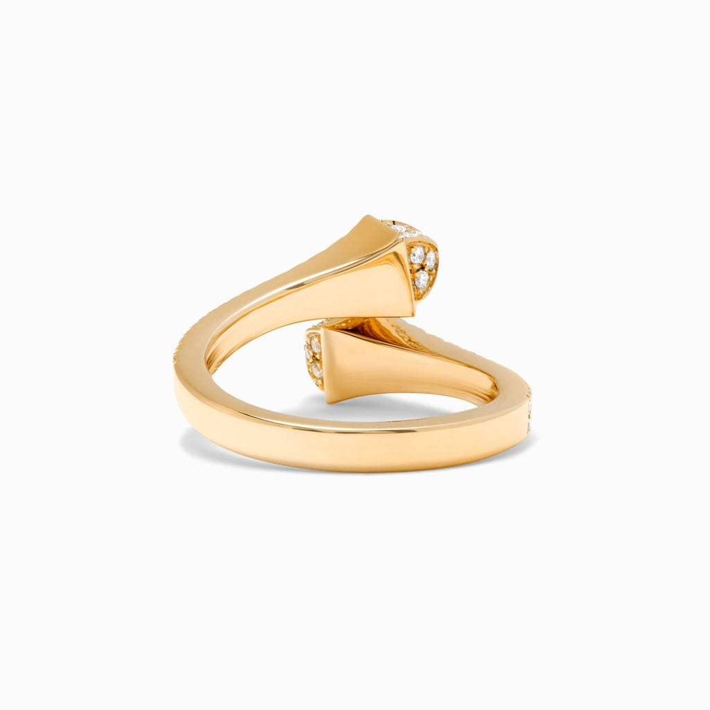 Cleo Full Diamond Slim Ring Yellow Gold