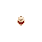 أقراط  ، ذهب وردي، عقيق