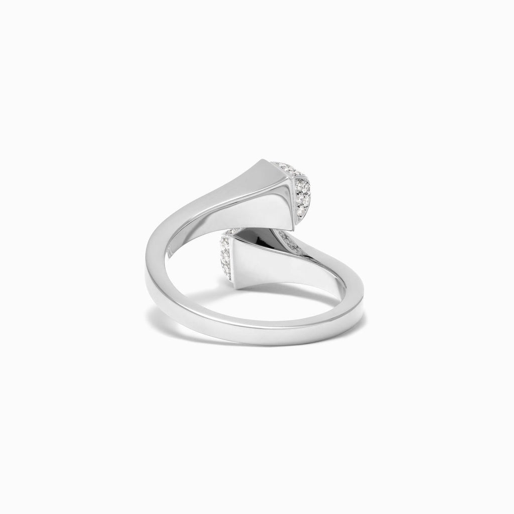 Cleo Full Diamond Midi Slim Ring White Gold