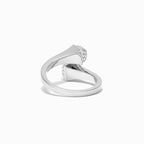 Cleo Full Diamond Midi Slim Ring White Gold