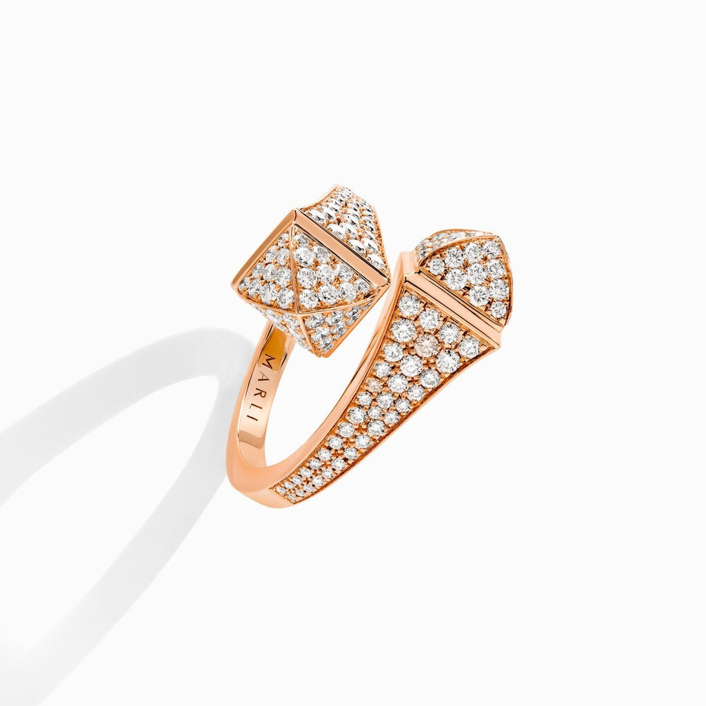 Cleo Full Diamond Ring Rose Gold