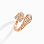 Cleo Full Diamond Ring Rose Gold