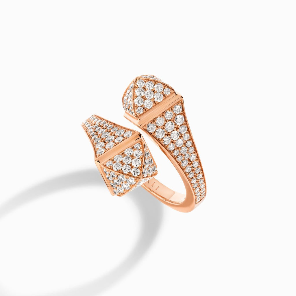 Cleo Full Diamond Ring Rose Gold