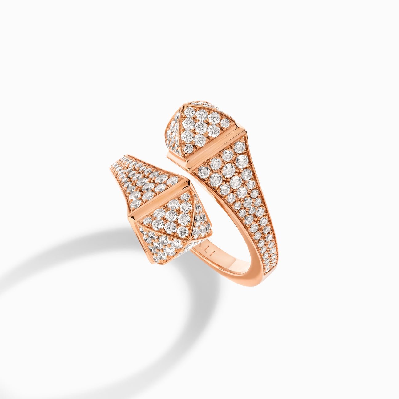Cleo Full Diamond Ring Rose Gold