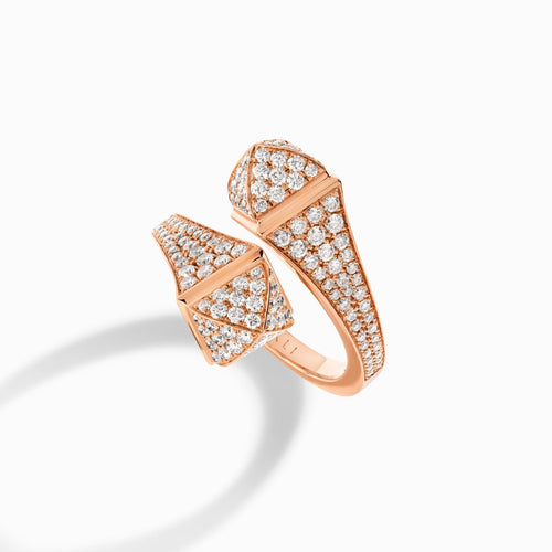 Cleo Full Diamond Ring Rose Gold