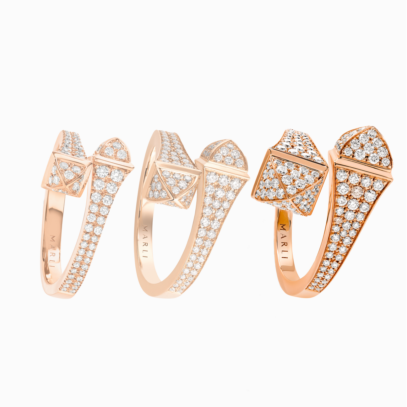 Cleo Full Diamond Ring Rose Gold