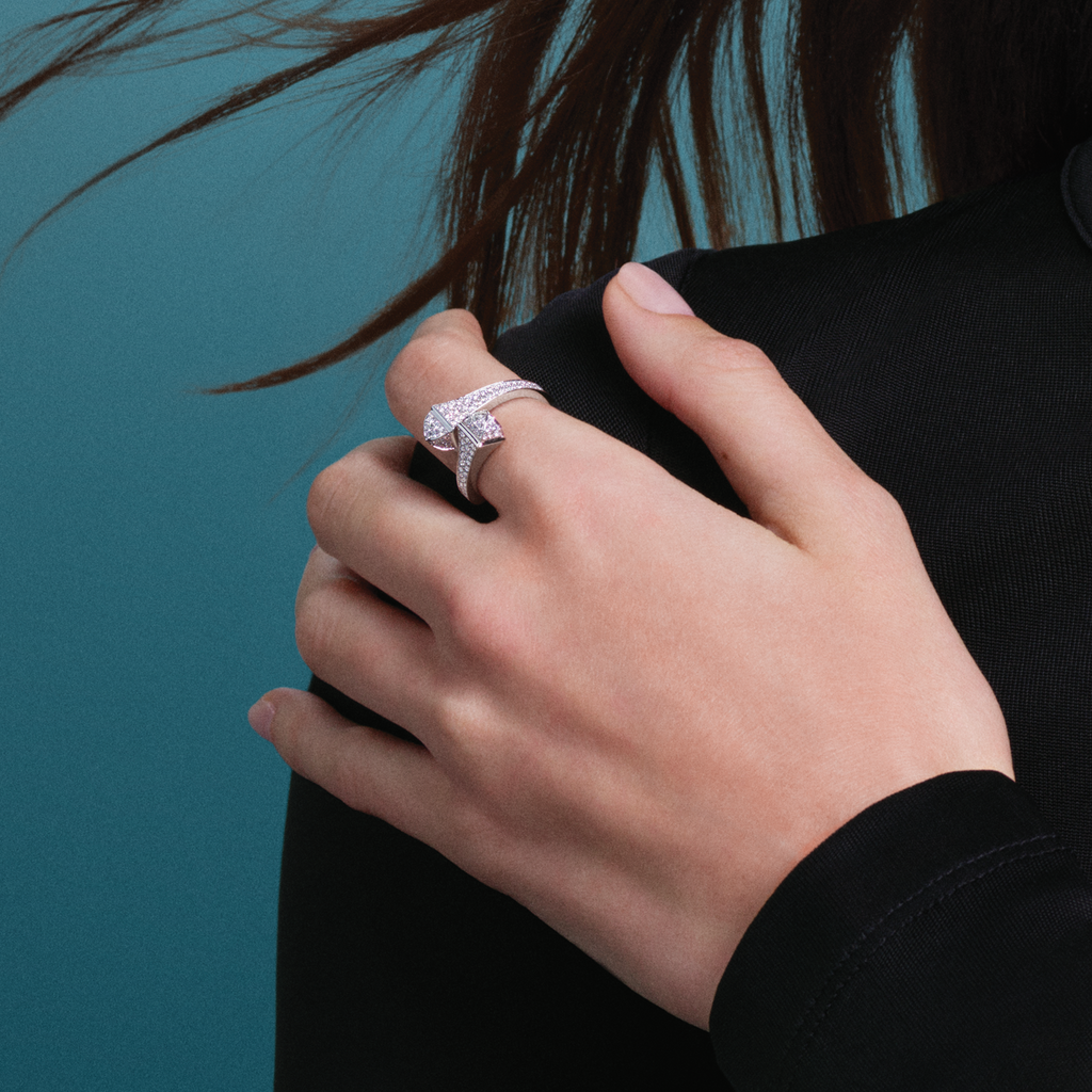 Cleo Full Diamond Ring White Gold