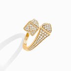 Cleo Full Diamond Ring Yellow Gold