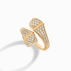 Cleo Full Diamond Ring Yellow Gold