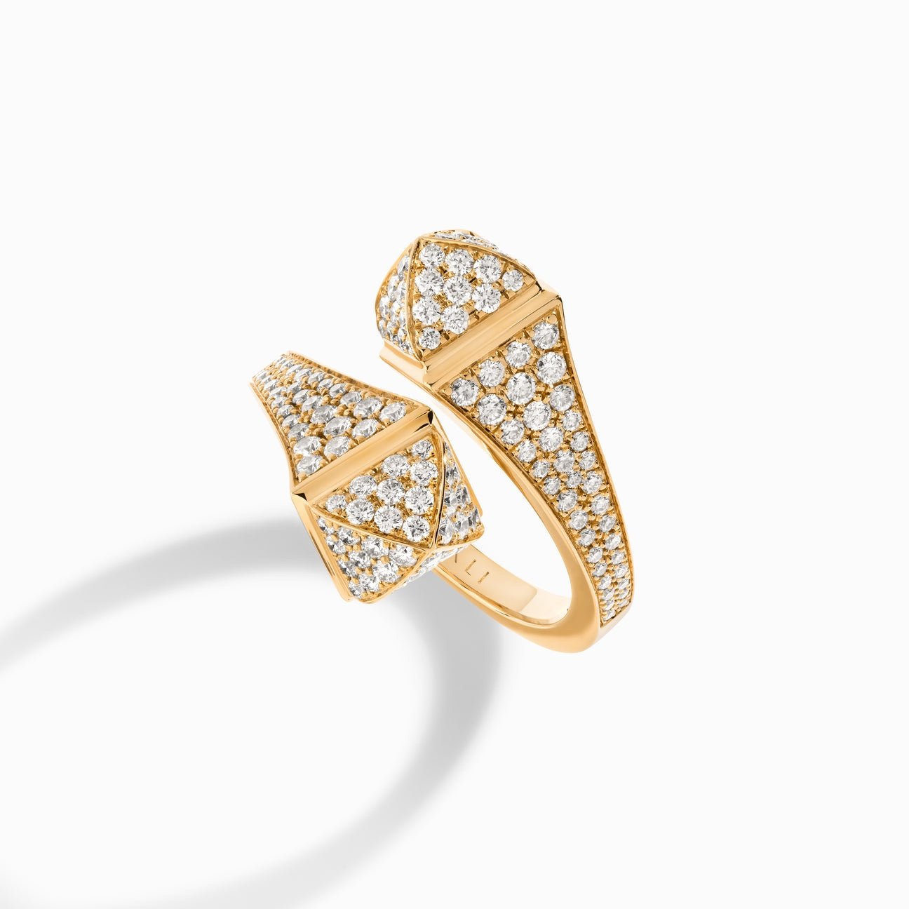 Cleo Full Diamond Ring Yellow Gold