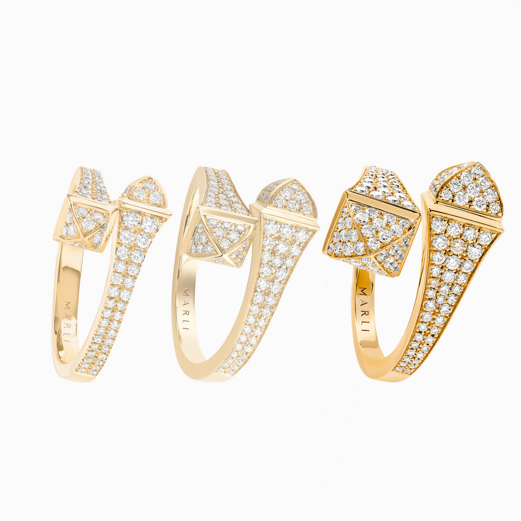 Cleo Full Diamond Ring Yellow Gold