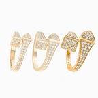 Cleo Full Diamond Ring Yellow Gold