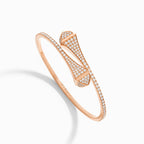 Cleo Full Diamond Slip-On Bracelet Rose Gold