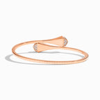 Cleo Full Diamond Slip-On Bracelet Rose Gold