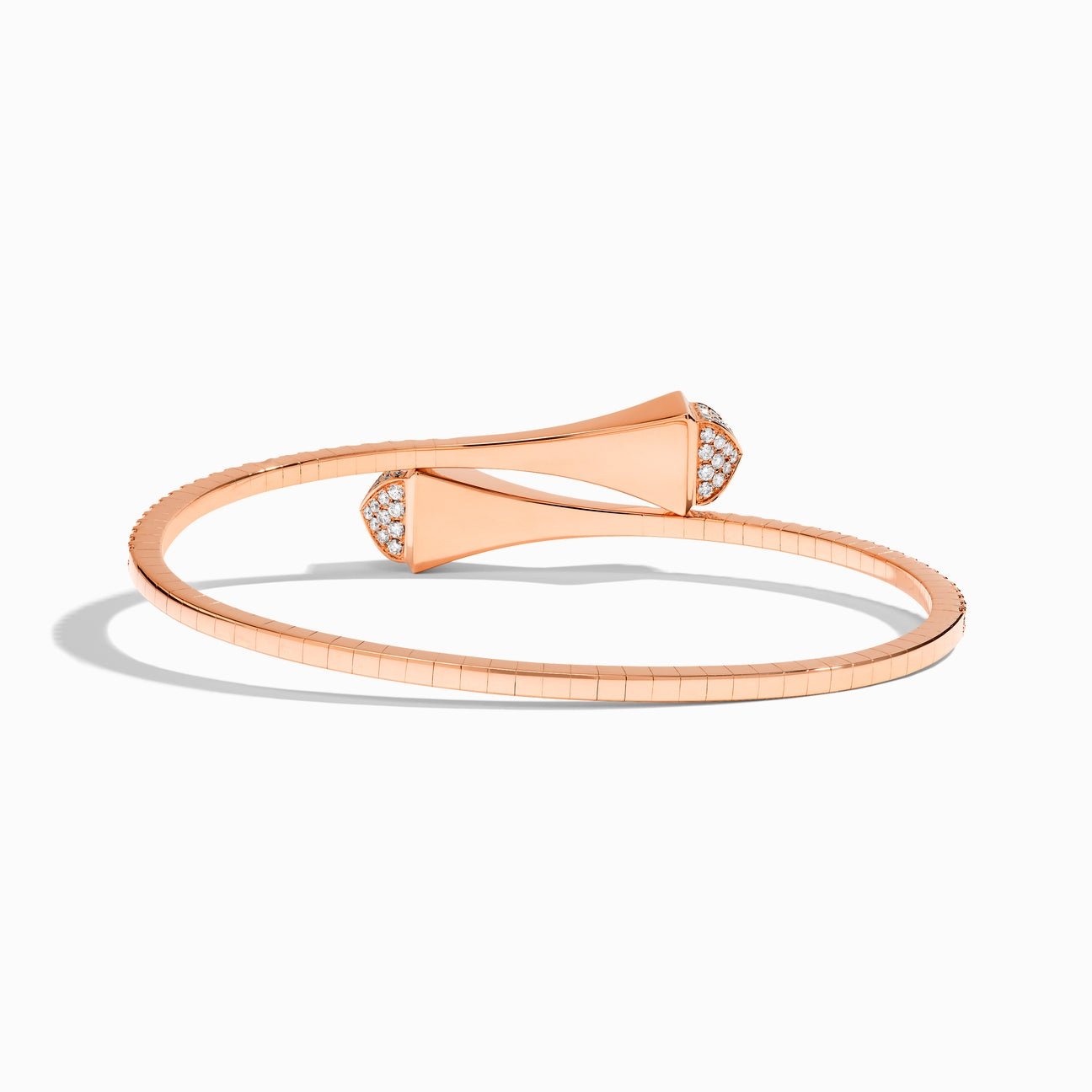 Cleo Full Diamond Slip-On Bracelet Rose Gold