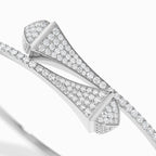 Cleo Full Diamond Slip-On Bracelet White Gold