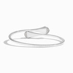 Cleo Full Diamond Slip-On Bracelet White Gold