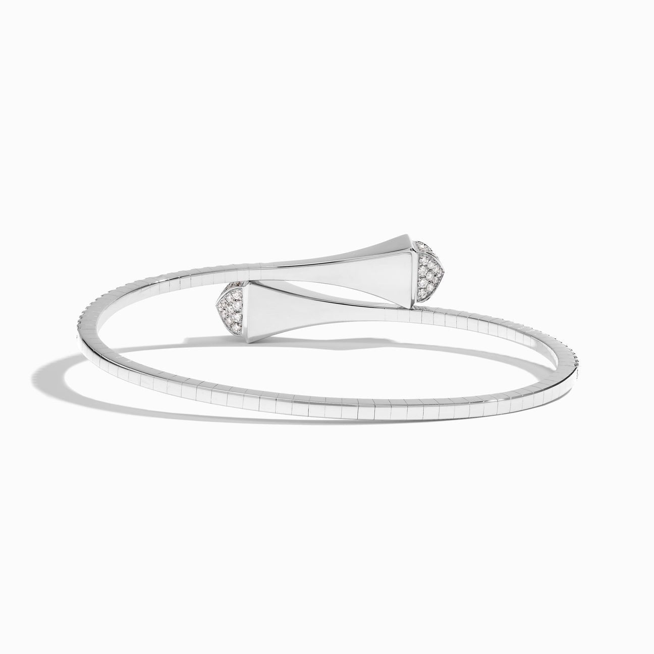 Cleo Full Diamond Slip-On Bracelet White Gold
