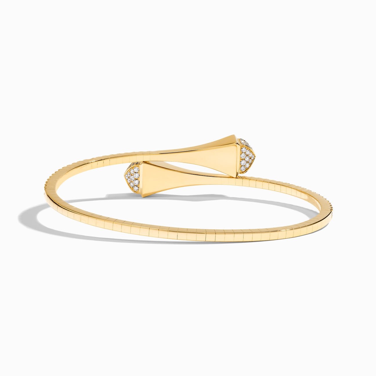 Cleo Full Diamond Slip-On Bracelet Yellow Gold