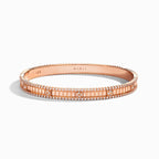 LIFE Full Diamond Hinged Bangle Rose Gold