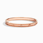 LIFE Full Diamond Hinged Bangle Rose Gold