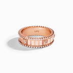 LIFE Full Diamond Spinning Ring Rose Gold
