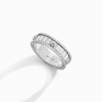 LIFE Full Diamond Spinning Ring White Gold