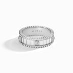 LIFE Full Diamond Spinning Ring White Gold