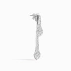 Cleo Full Diamond Drop Earrings White Gold