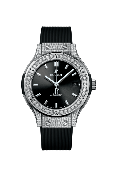 CLASSIC FUSION TITANIUM PAVÉ 38MM