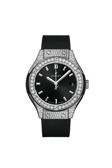 CLASSIC FUSION TITANIUM PAVÉ 33MM