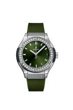 CLASSIC FUSION TITANIUM GREEN DIAMONDS33MM