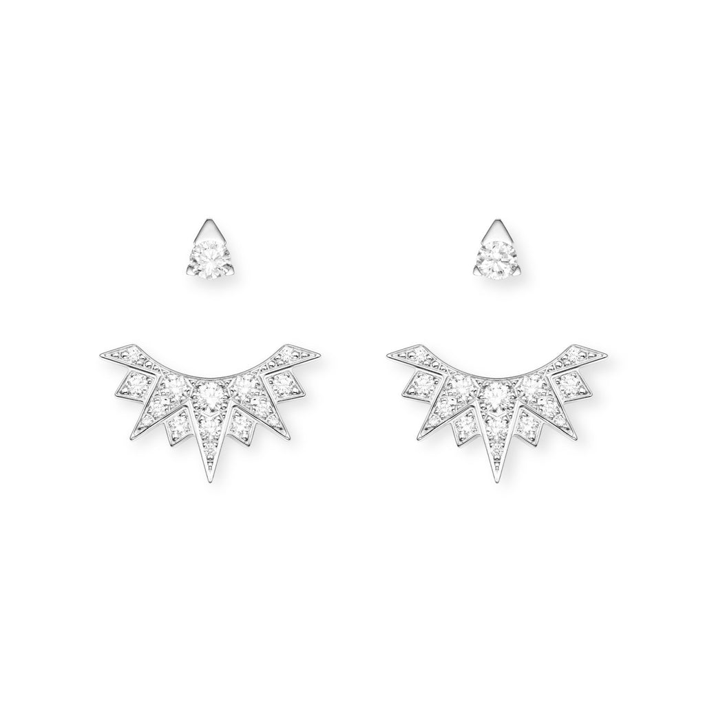 أقراط بياجيه سنلايت من الذهب الأبيض والماس