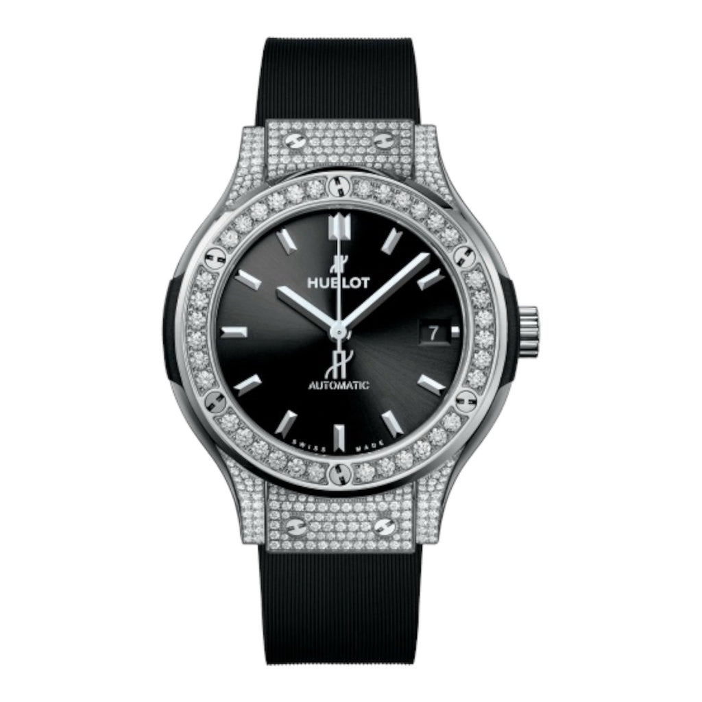 CLASSIC FUSION TITANIUM PAVÉ 38MM