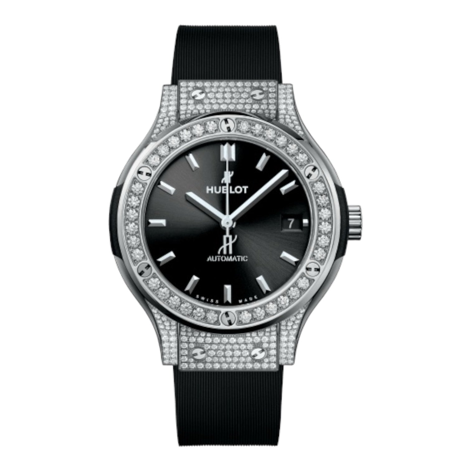 CLASSIC FUSION TITANIUM PAVÉ 38MM